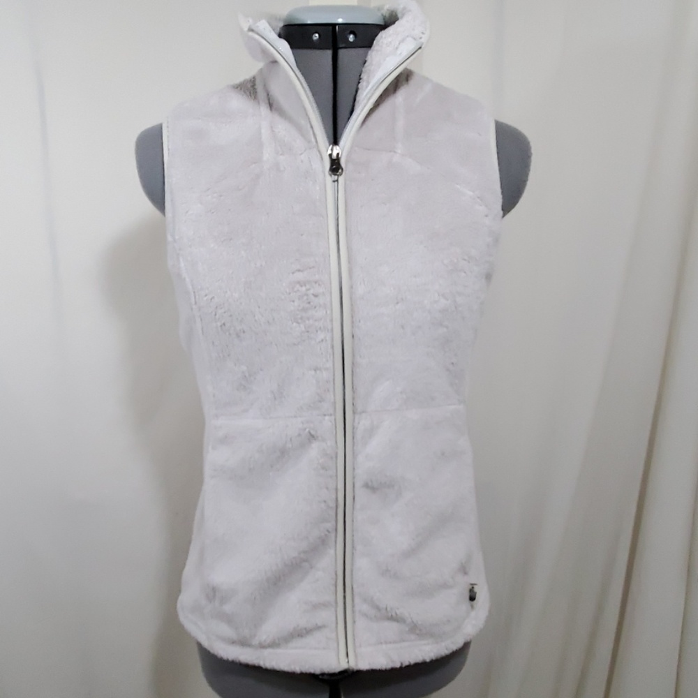 NORTH FACE Cream Fleece Vest Size SP